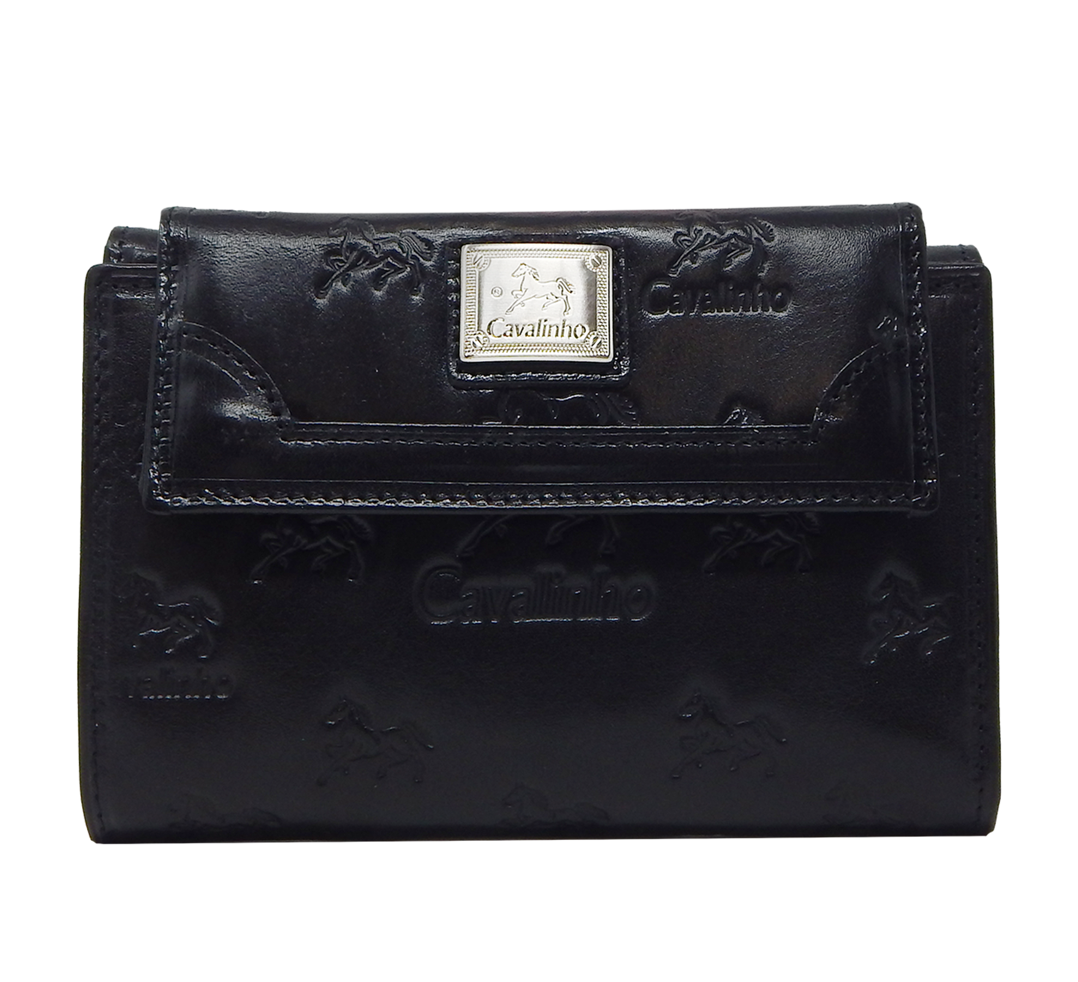 #color_ Black | Cavalinho Cavalo Lusitano Leather Wallet - Black - 28090204_01_f_2