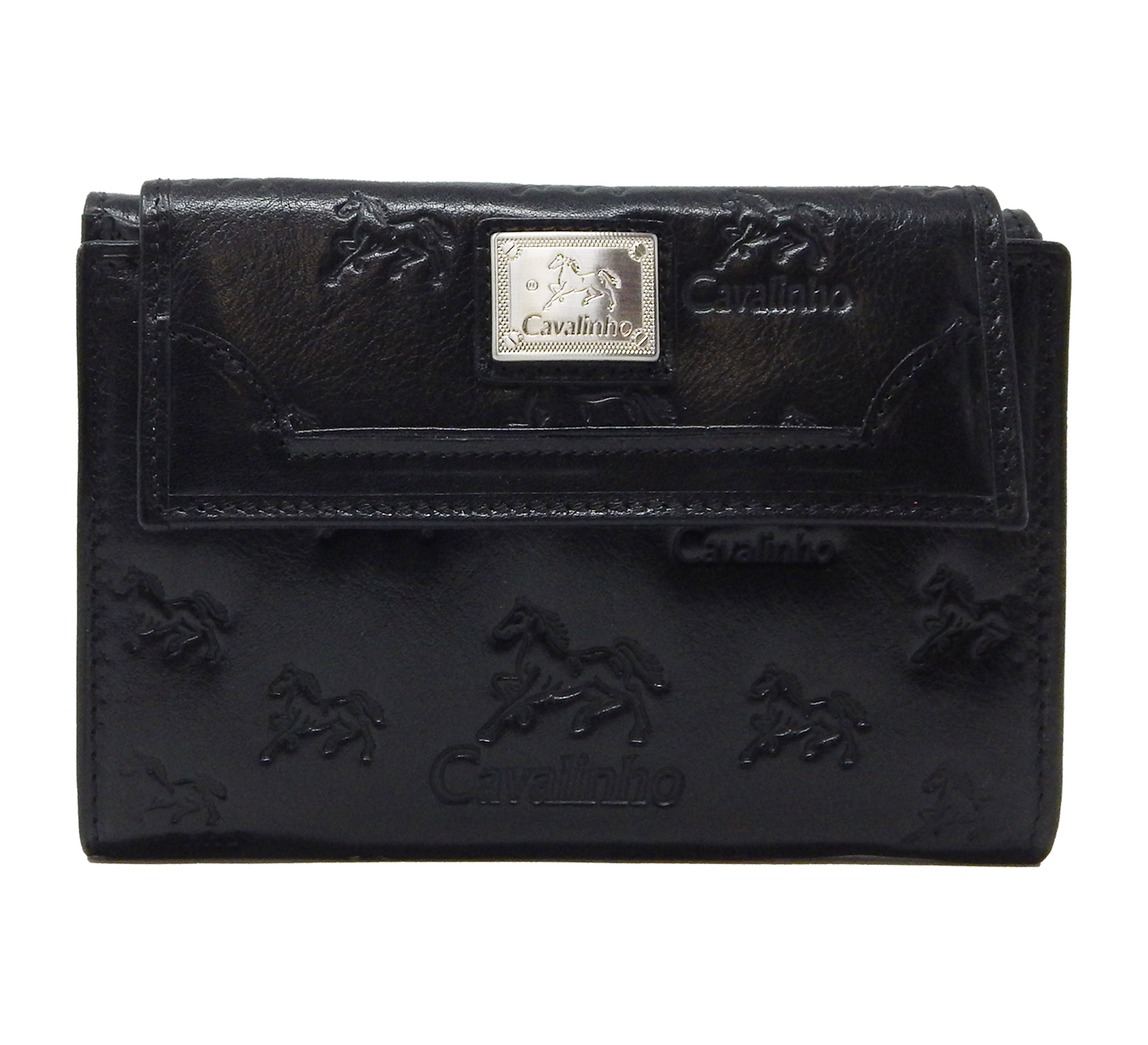 Cavalinho Cavalo Lusitano Leather Wallet - Black - 28090205.01_1