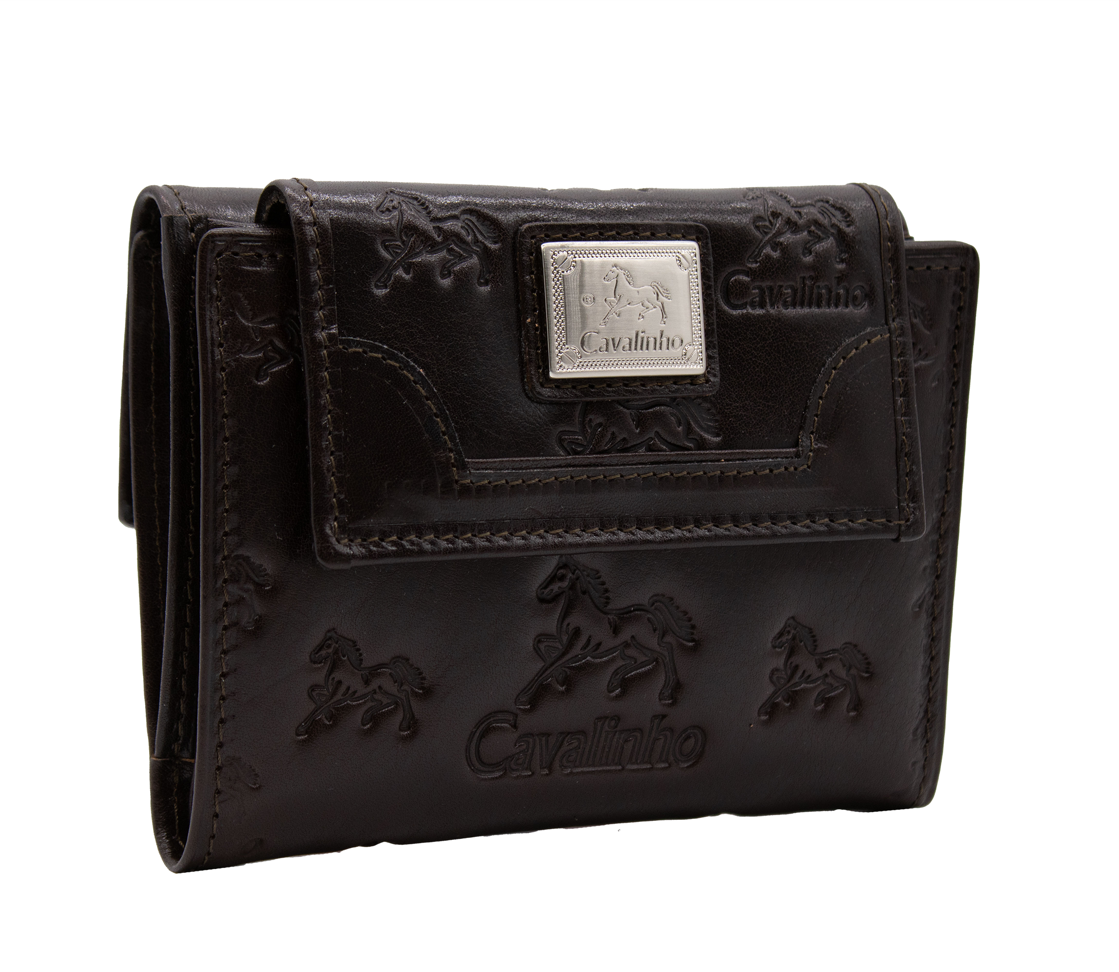 Cavalo Lusitano Leather Wallet for Women SKU 28090215.02 #color_brown