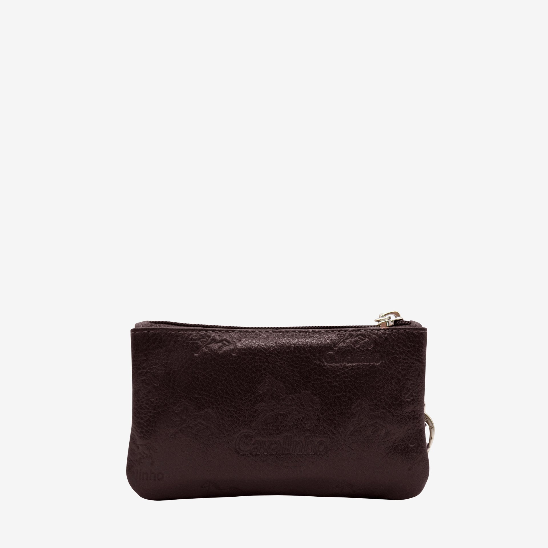 Cavalinho Cavalo Lusitano Brown Leather Cosmetic Case 28090254.02 #color_Brown