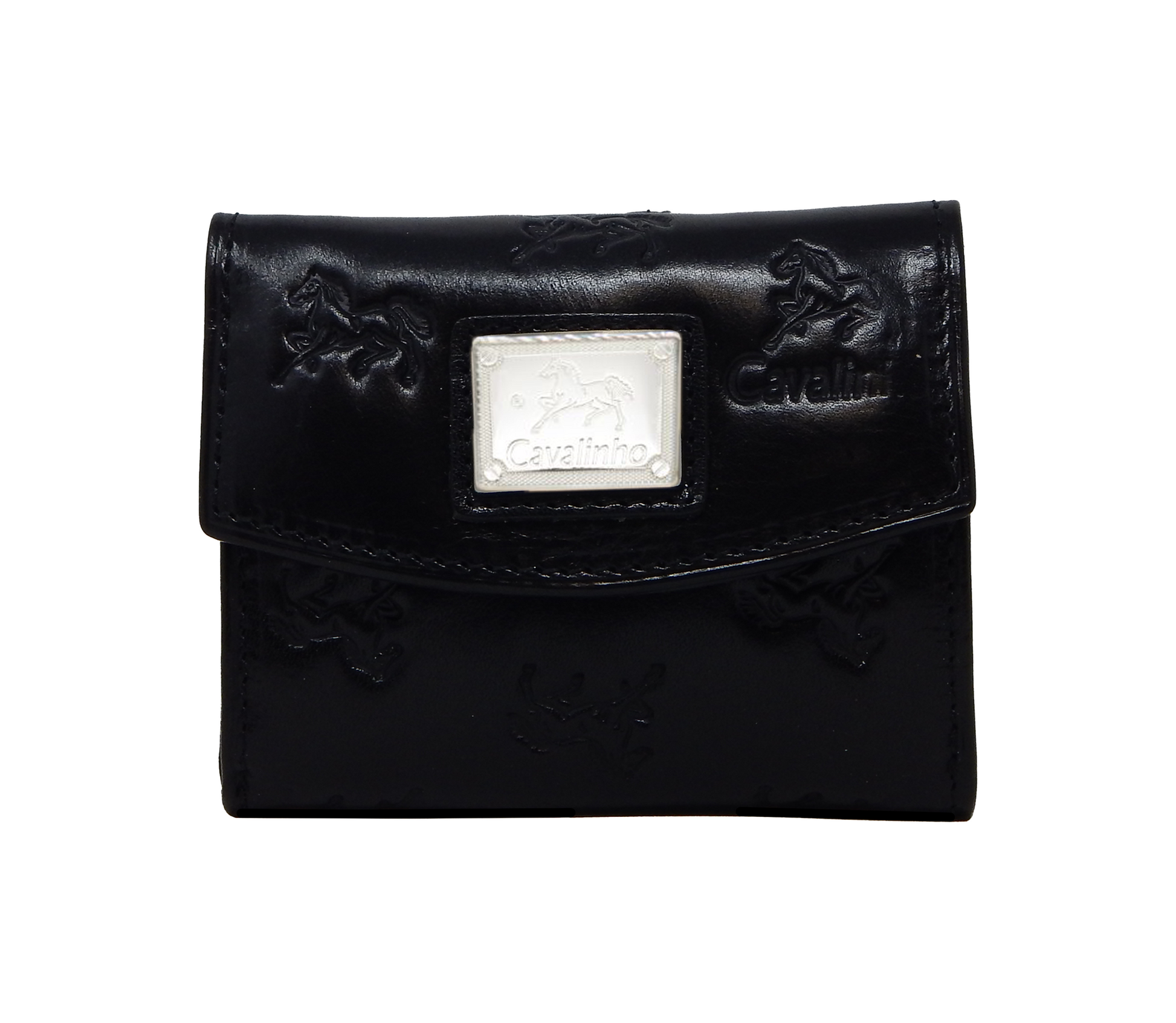 Cavalinho Cavalo Lusitano Mini Leather Wallet - Black - 28090530.01.99_1