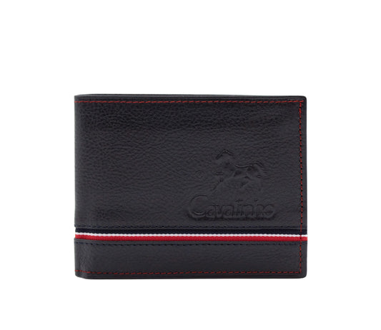 #color_ Navy | Cavalinho The Sailor Trifold Leather Wallet - Navy - 28150505.22_1