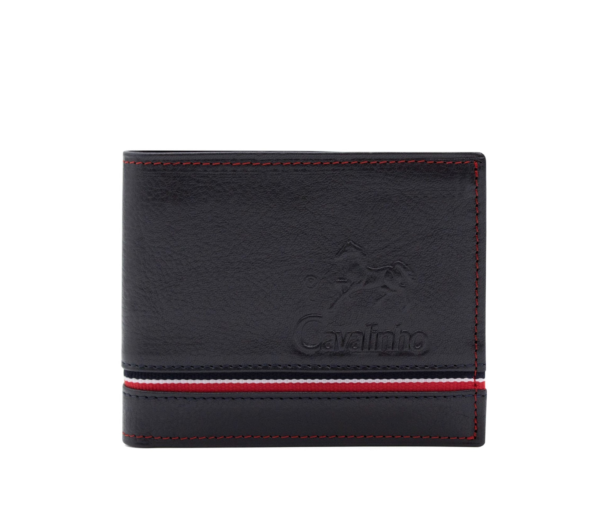 #color_ Navy | Cavalinho The Sailor Trifold Leather Wallet - Navy - 28150508.22_1