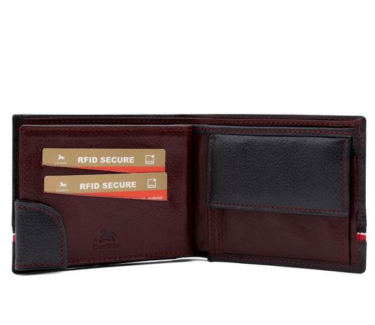 #color_ Navy | Cavalinho The Sailor Bifold Leather Wallet - Navy - 28150512.22_2