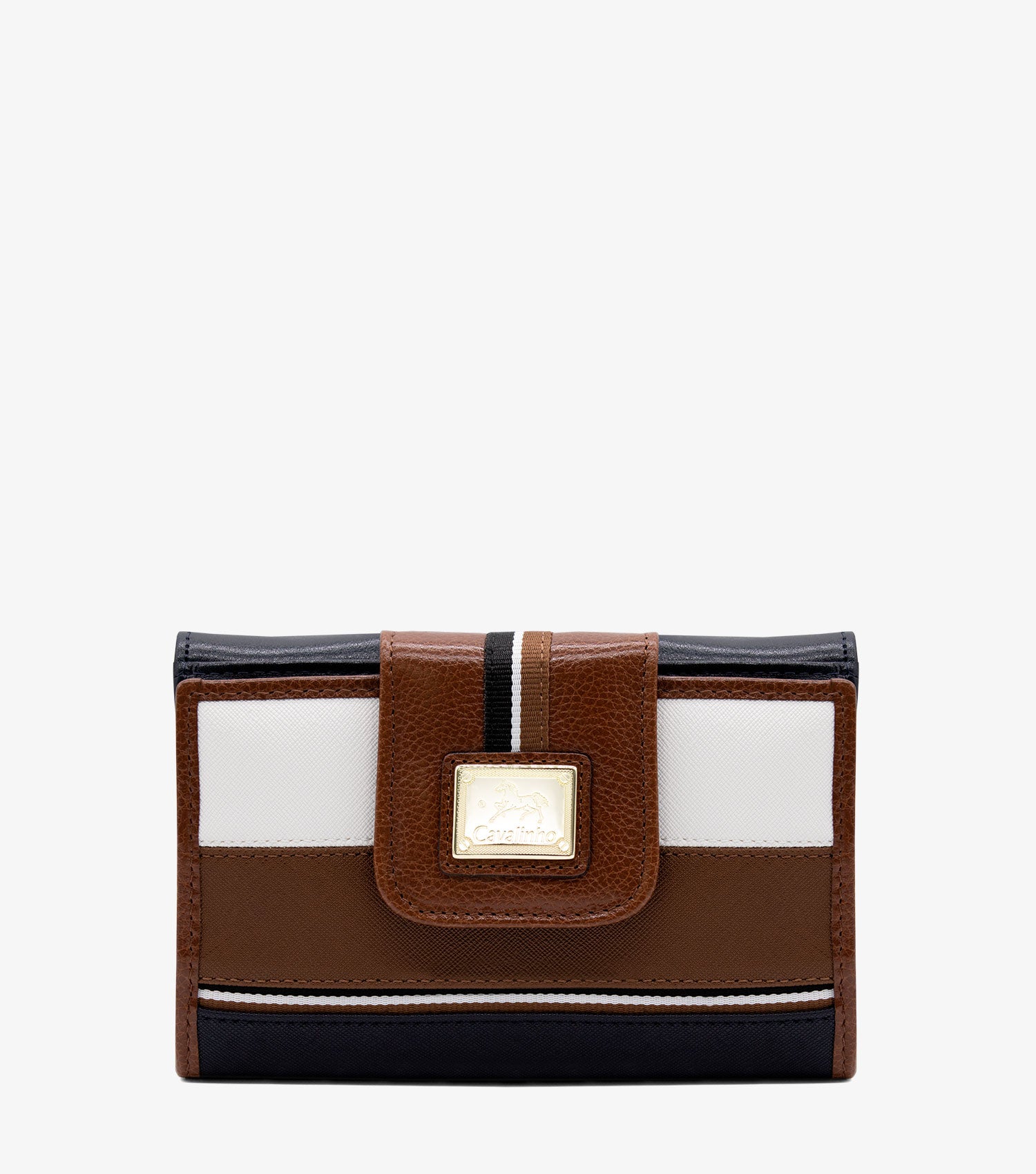 Cavalinho Unique Wallet for Women SKU 28260202.34 #color_Black / SaddleBrown / White