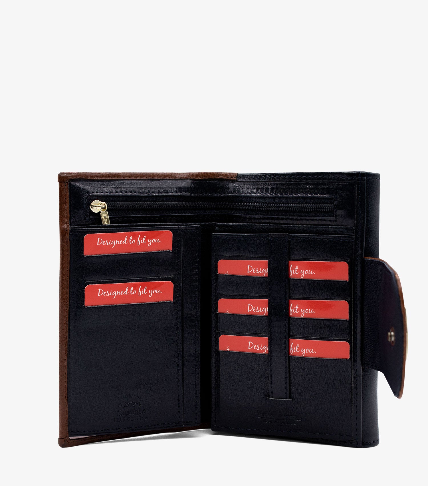 Cavalinho Unique Wallet for Women SKU 28260202.34 #color_Black / SaddleBrown / White