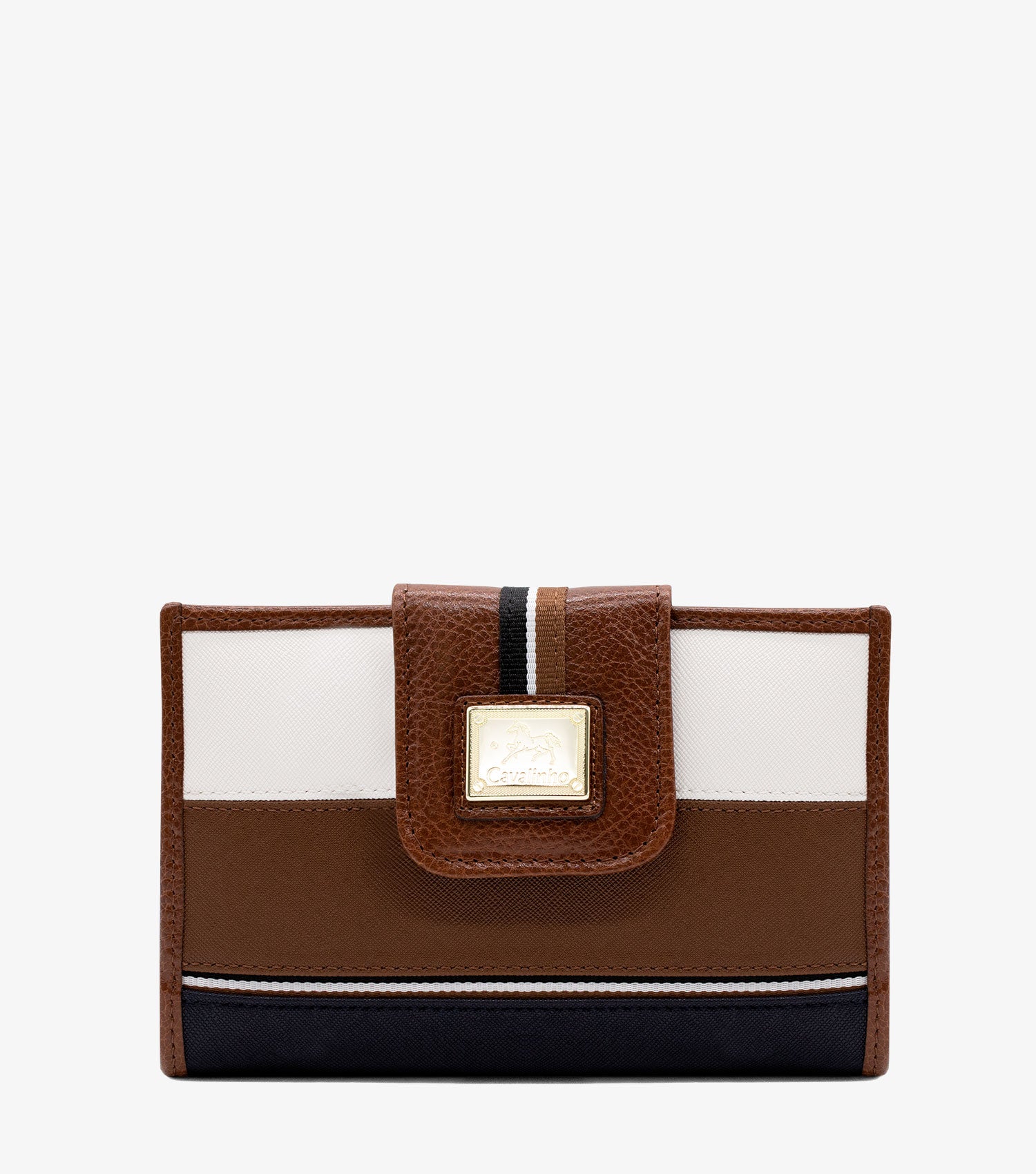 Cavalinho Unique Wallet for Women SKU 28260204.34  #color_Black / SaddleBrown / White