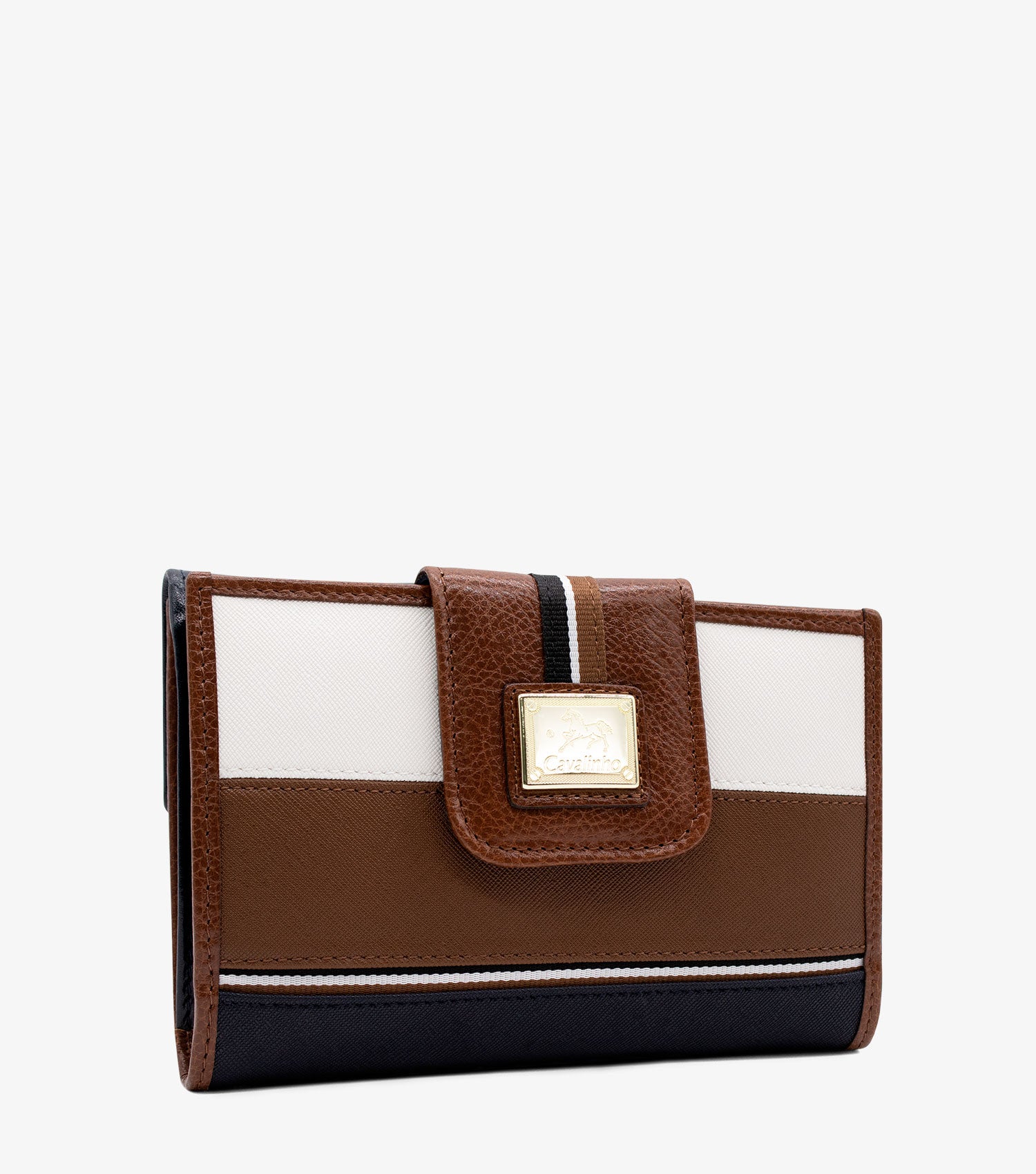 Cavalinho Unique Wallet for Women SKU 28260205.34  #color_Black / SaddleBrown / White