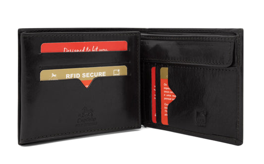 Cavalinho Men's Trifold Leather Wallet - Black - 28610508.01_2