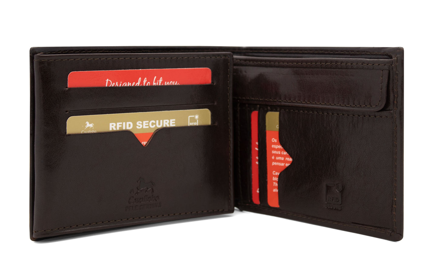 Cavalinho Men's Trifold Leather Wallet - Brown - 28610508.02_2