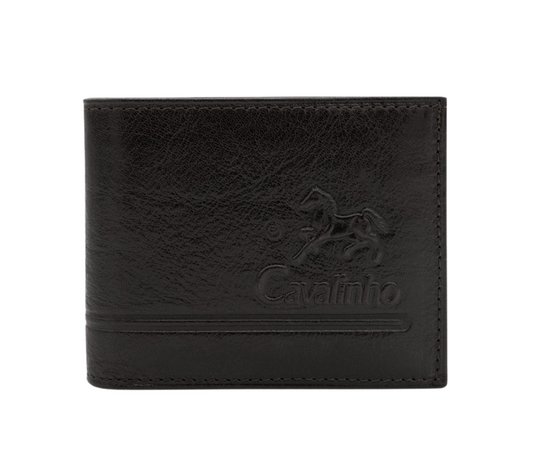Cavalinho Men's Trifold Leather Wallet - Black - 28610517.01_P01