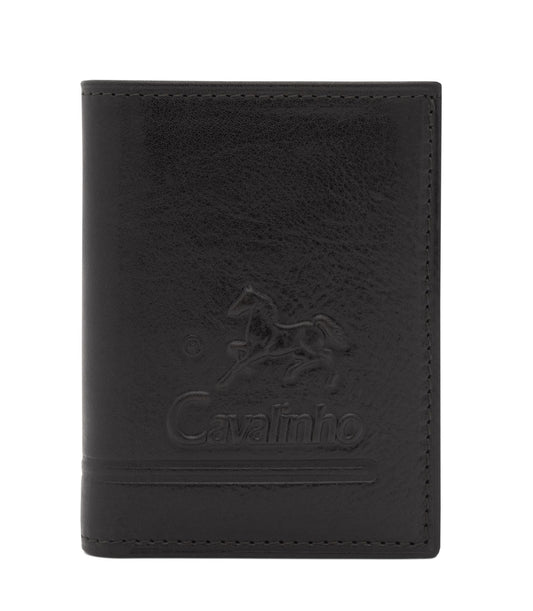 Cavalinho Men's Trifold Leather Wallet - Black - 28610522.01_1