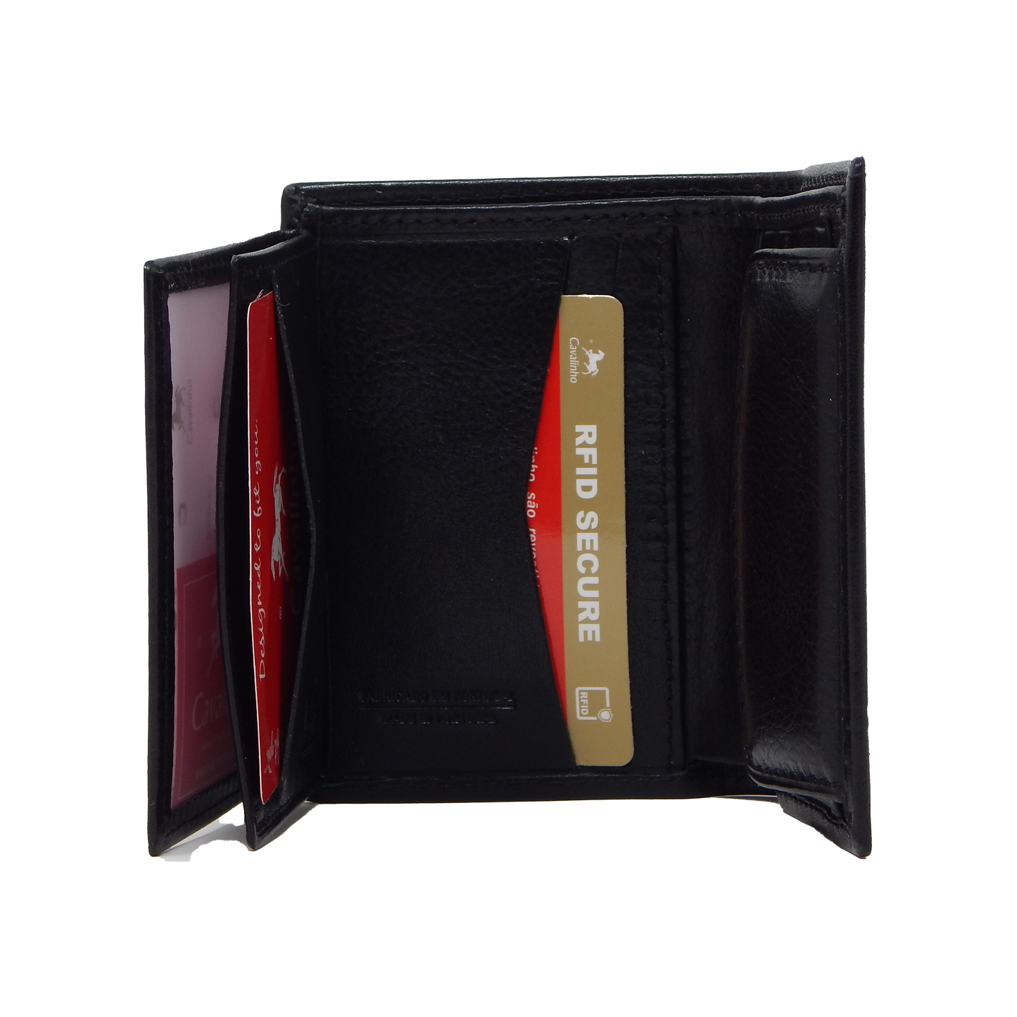 Cavalinho Men's Trifold Leather Wallet - Black - 28610522.01_5