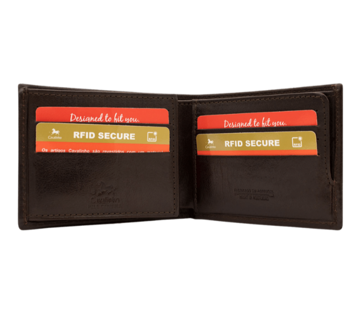 Cavalinho Men's Trifold Leather Wallet - Brown - 28610523.02_P02