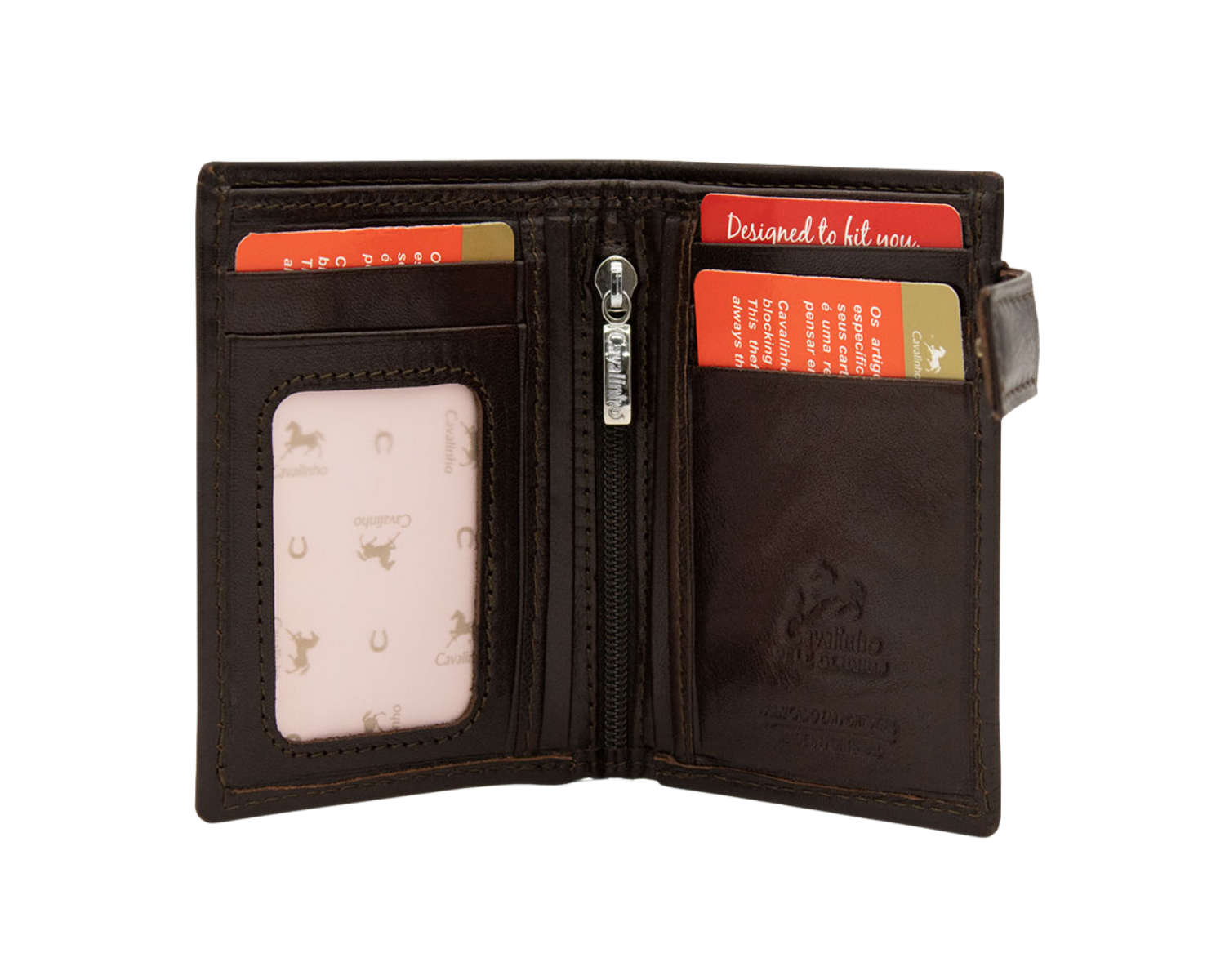 Cavalinho Men's Bifold Slim Leather Wallet - Brown - 28610526.02_P02