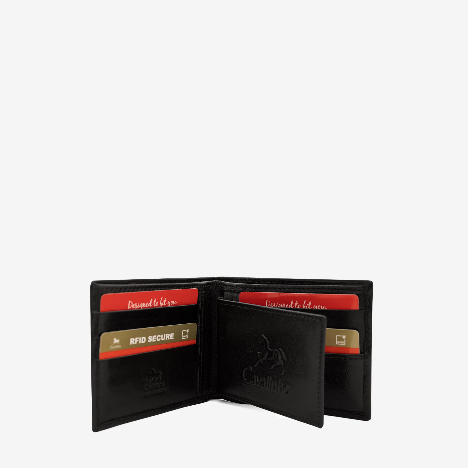 Cavalinho Men's 2 in 1 Bifold Leather Wallet SKU 28160528.01 #color_Black