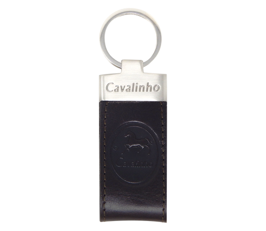 Cavalinho Leather Keychain - Brown - 28619002_02_f