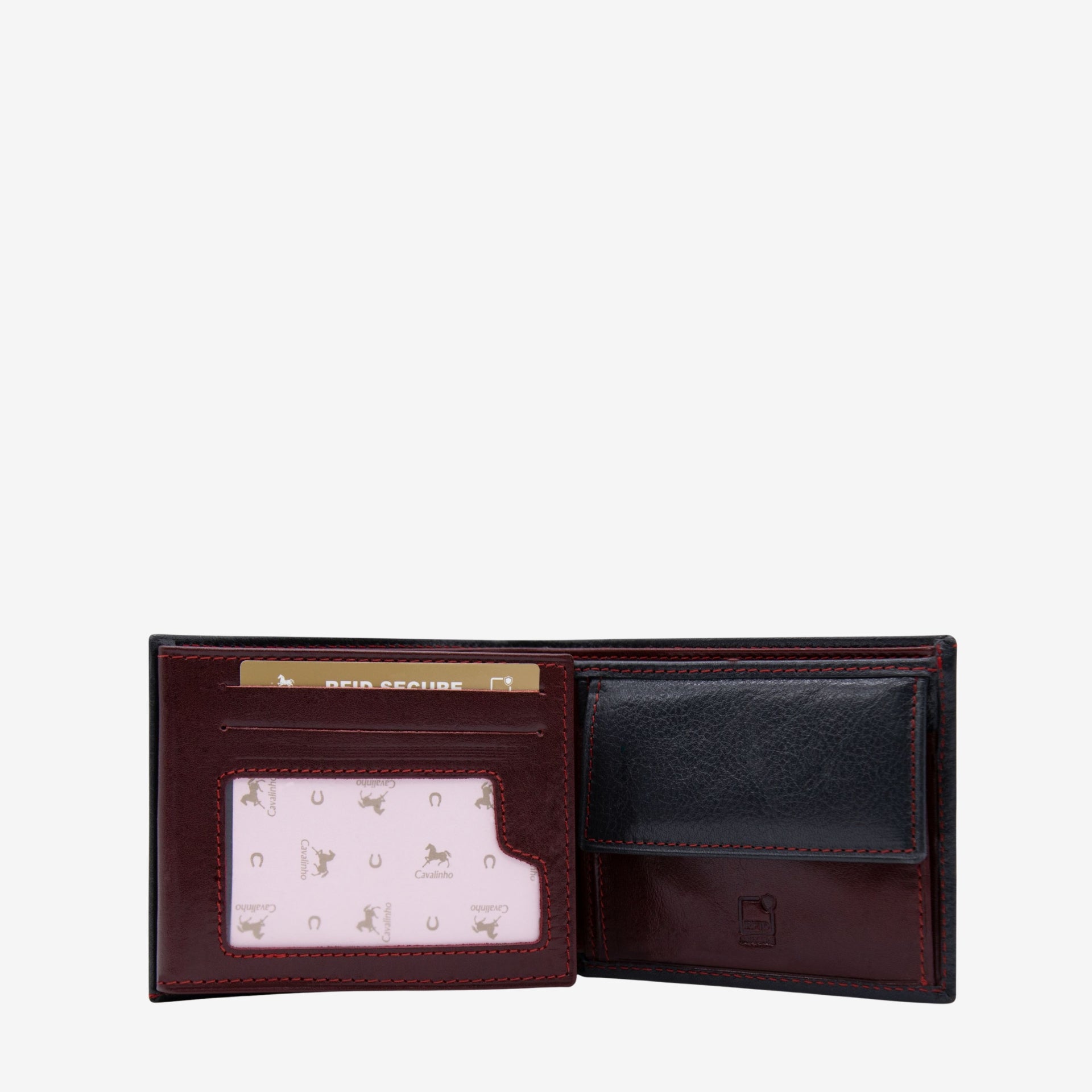 Cavalinho Men's Navy Trifold Leather Wallet SKU 28640505.03 #color_Navy