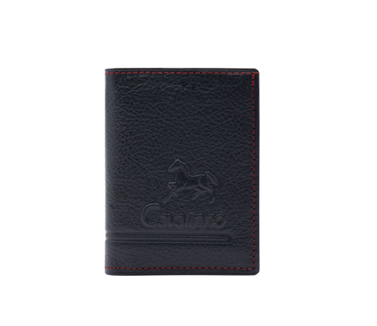 Cavalinho Men's Navy Trifold Leather Wallet - Navy - 28640522.03_1