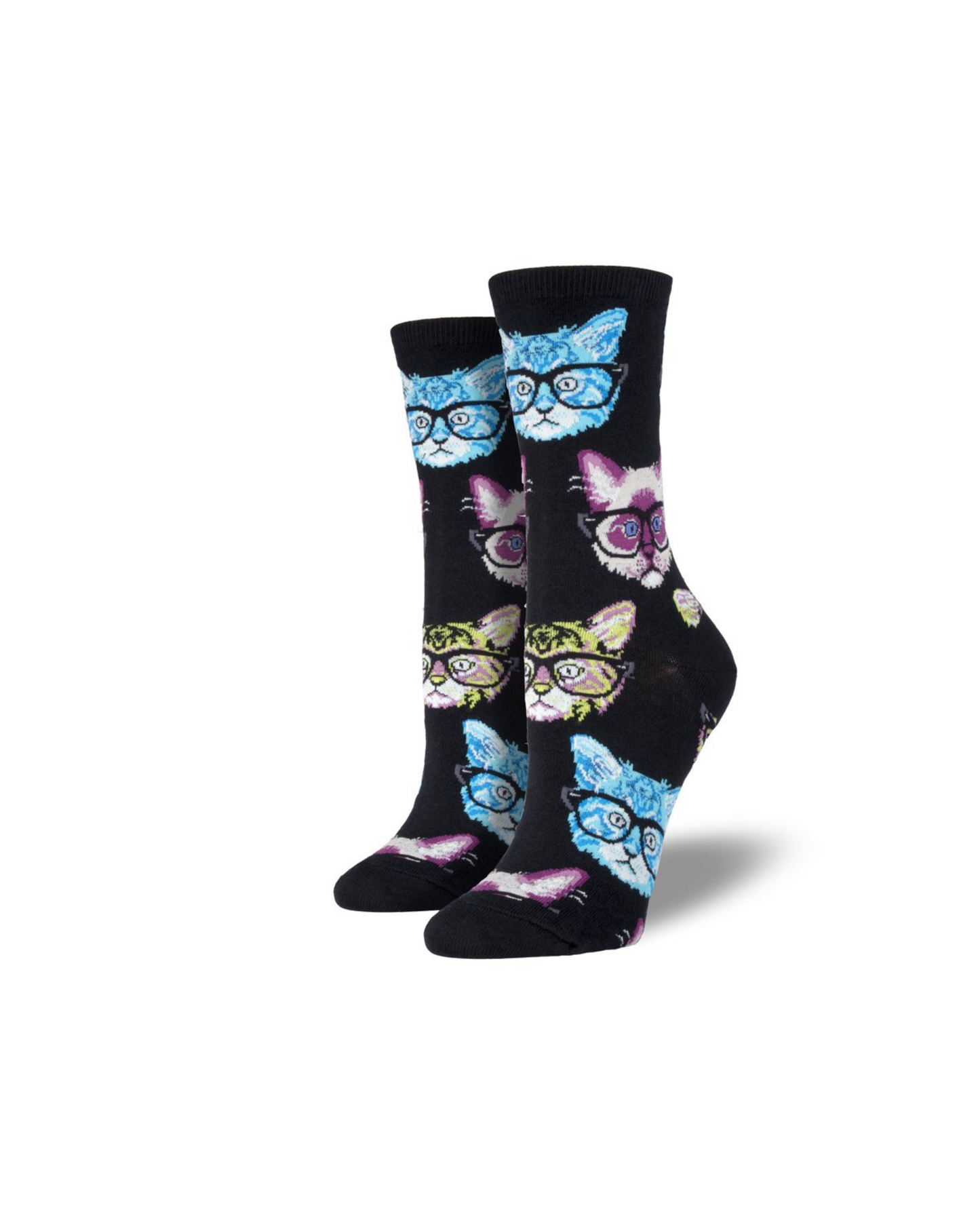Socksmith Kittenster Socks - Black-Blue - 29_64f87448-c74f-4258-83cb-9330af8ff56c