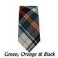 Relhok Plaid Necktie - Green Orange & Black - 2_57af35b0-bdfc-4726-bcb6-624c65ab2012