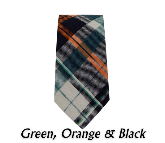 Relhok Plaid Necktie - Green Orange & Black - 2_57af35b0-bdfc-4726-bcb6-624c65ab2012