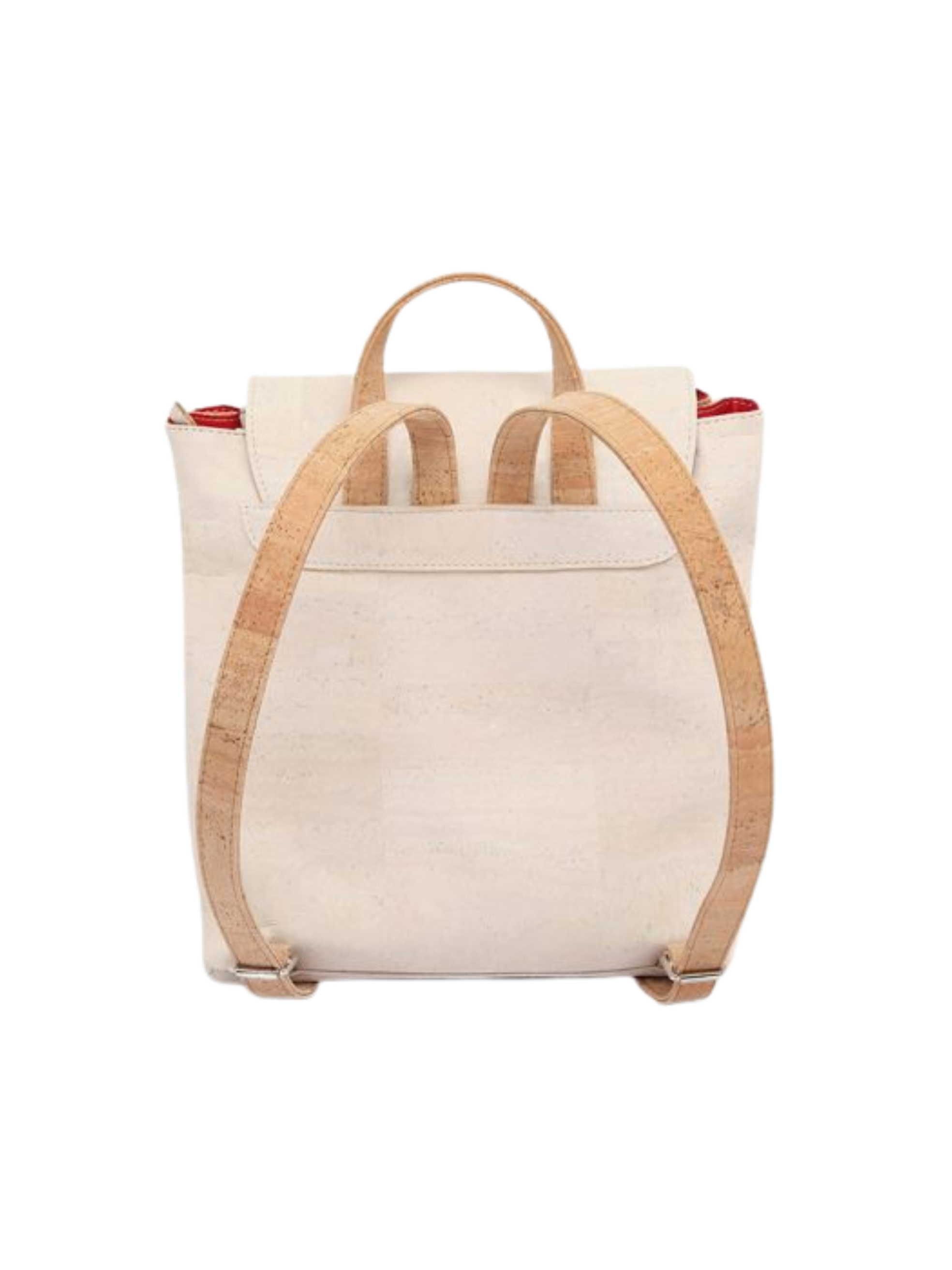#color_ White-Beige | Artelusa Cork Backpack - White-Beige - 3013.12-B02-3