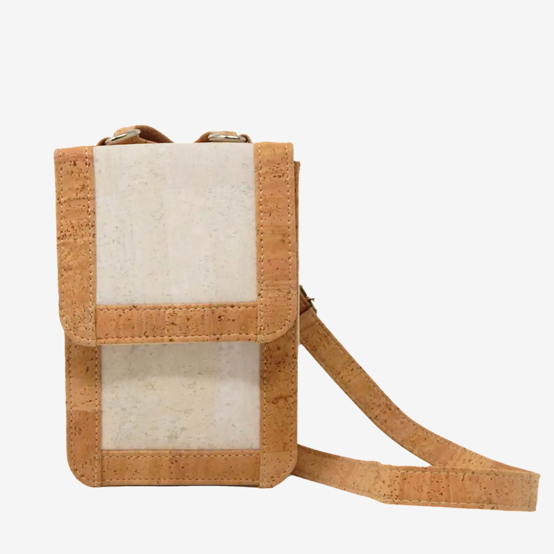 Artelusa Cork Small Crossbody Bag - White Beige - 3071.12.01-SB32-1 #color_White