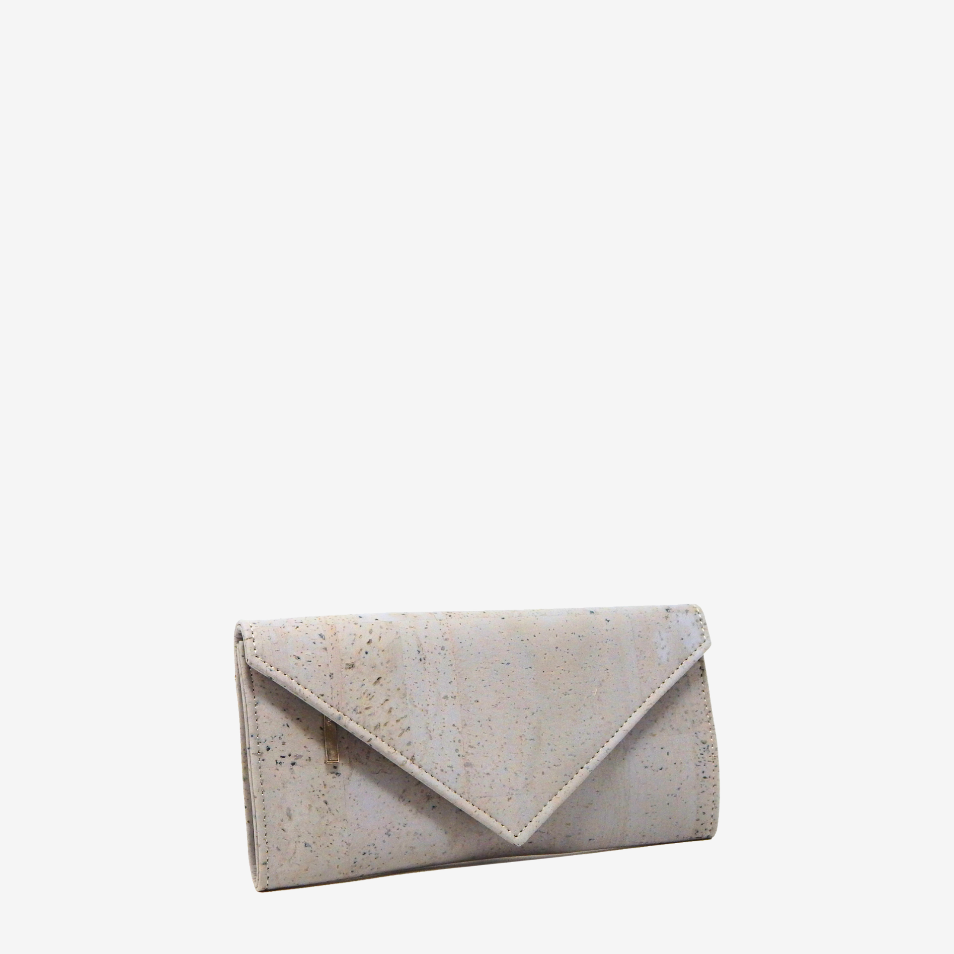 Artelusa Cork Clutch with Removable Strap #color_Grey