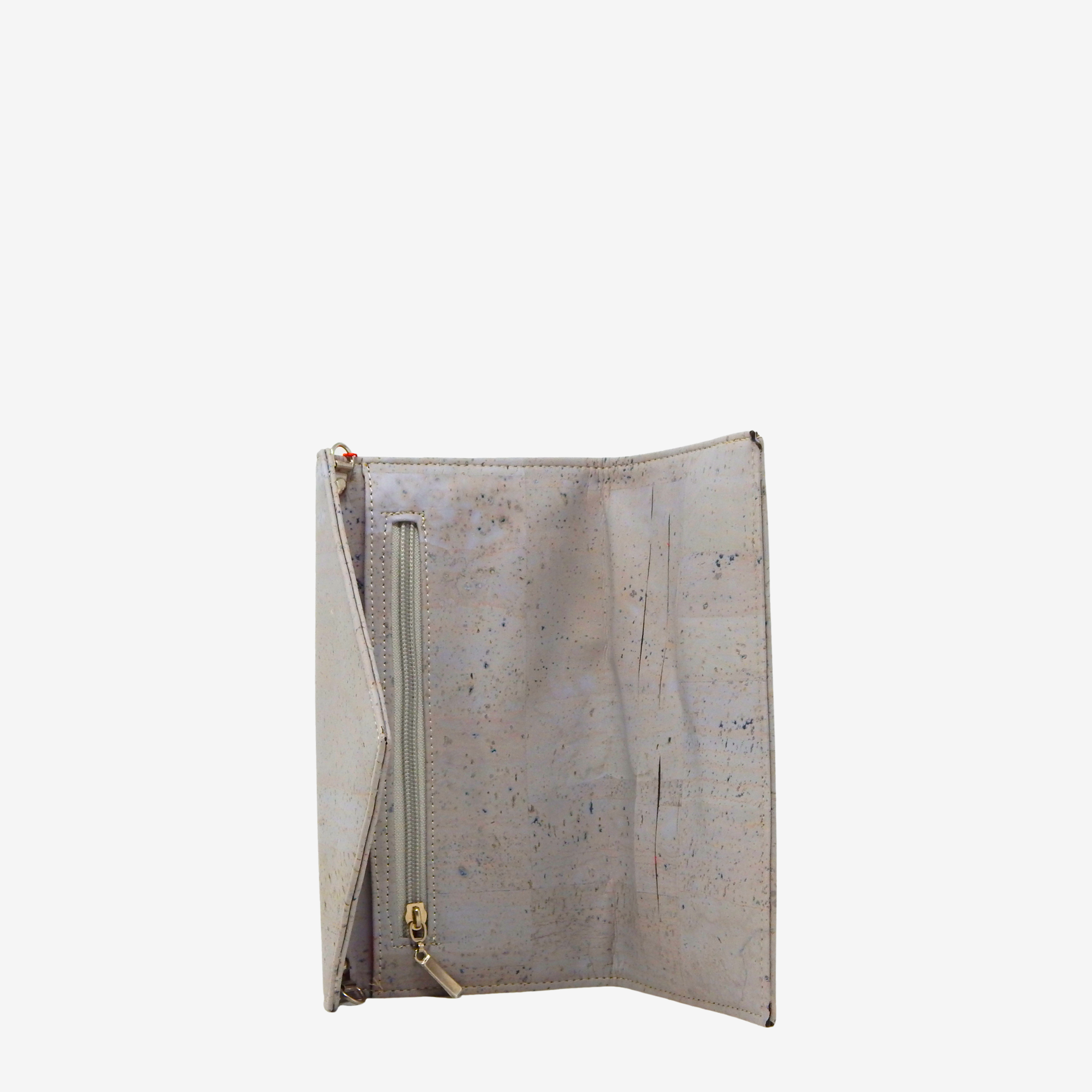 Artelusa Cork Clutch with Removable Strap #color_Grey