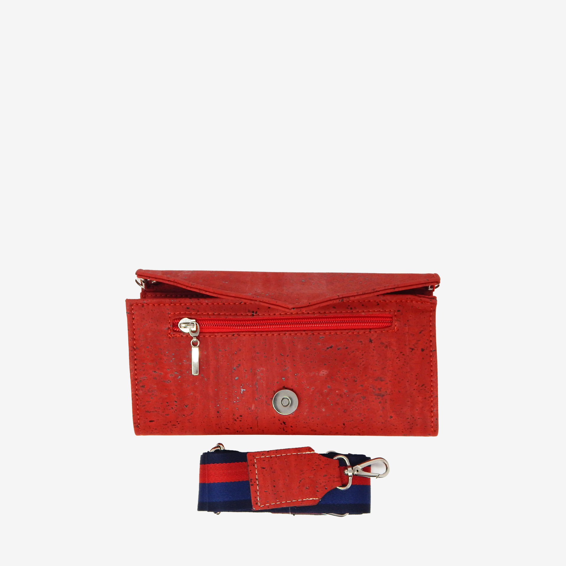 Artelusa Cork Clutch with Removable Strap 3072.48-SB32. #color_Red