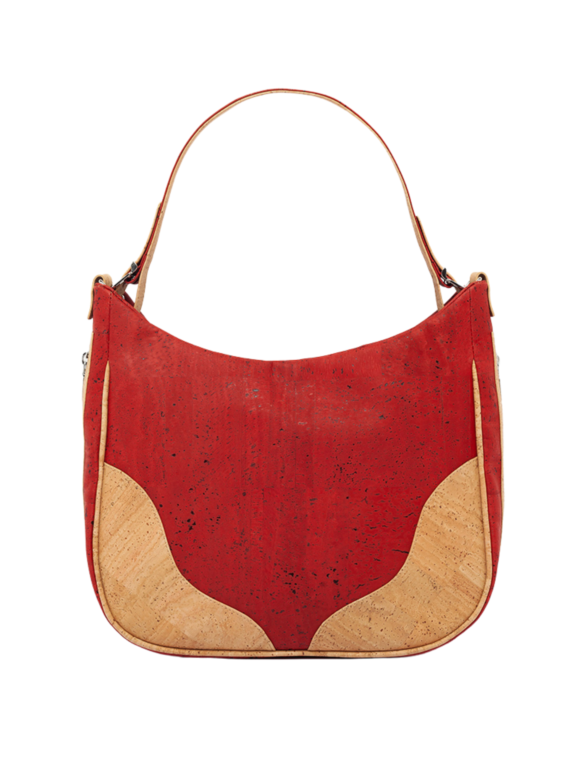 #color_ Red | Artelusa Cork Shoulder Bag - Red - 4006.48-B03_1