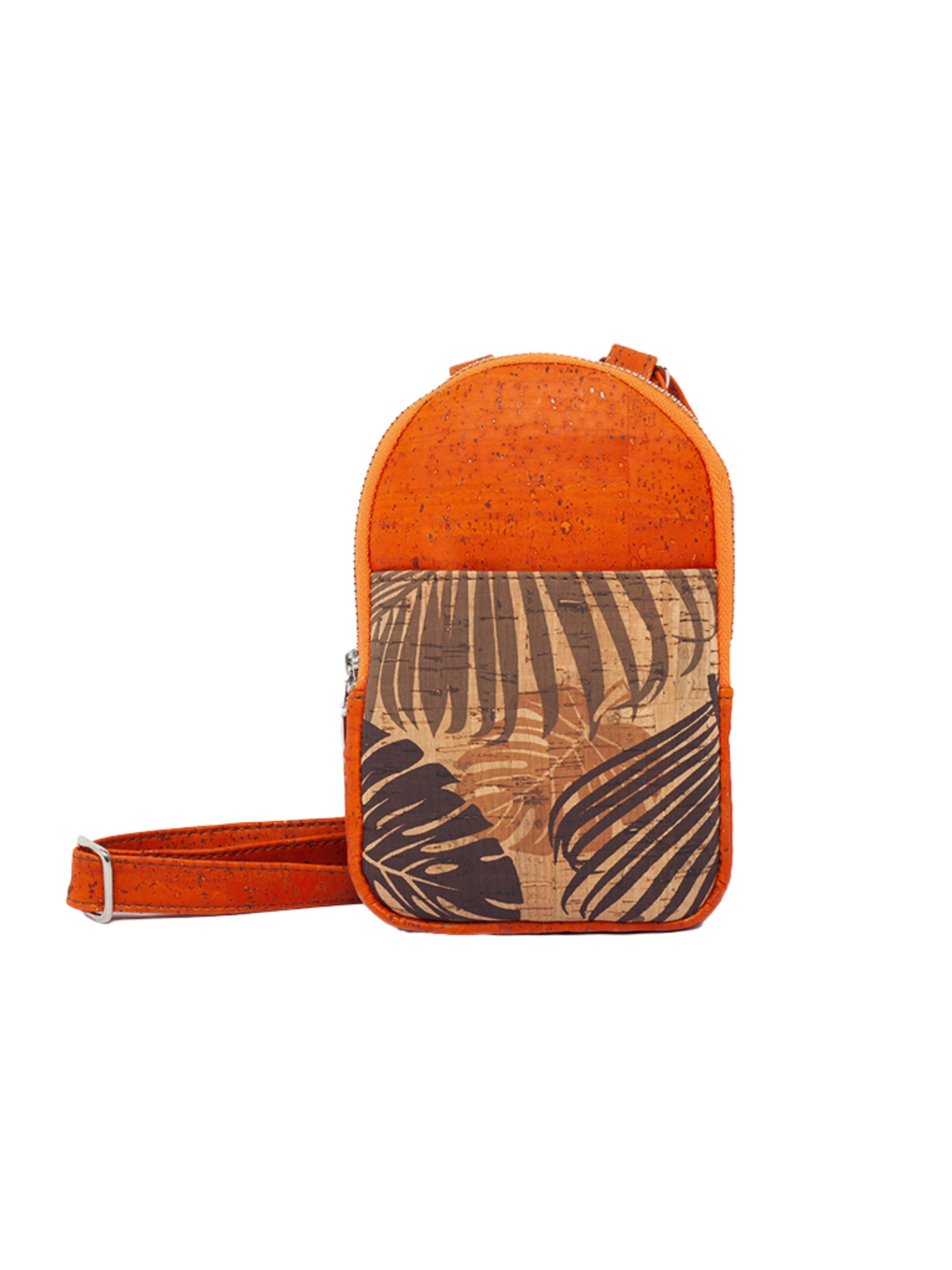 #color_ Orange with Pattern | Artelusa Cork Crossbody Bag - Orange with Pattern - 4071.68.13-SB32