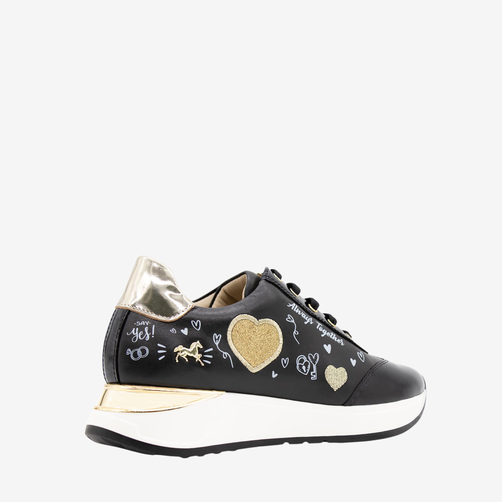 Cavalinho Always Together Sneakers for Engagement Wedding for Women SKU 48010088.01 #color_Black