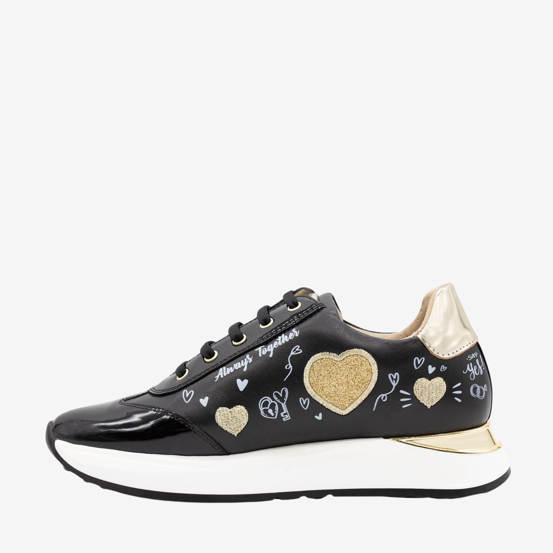 Cavalinho Always Together Sneakers for Engagement Wedding for Women SKU 48010088.01 #color_Black