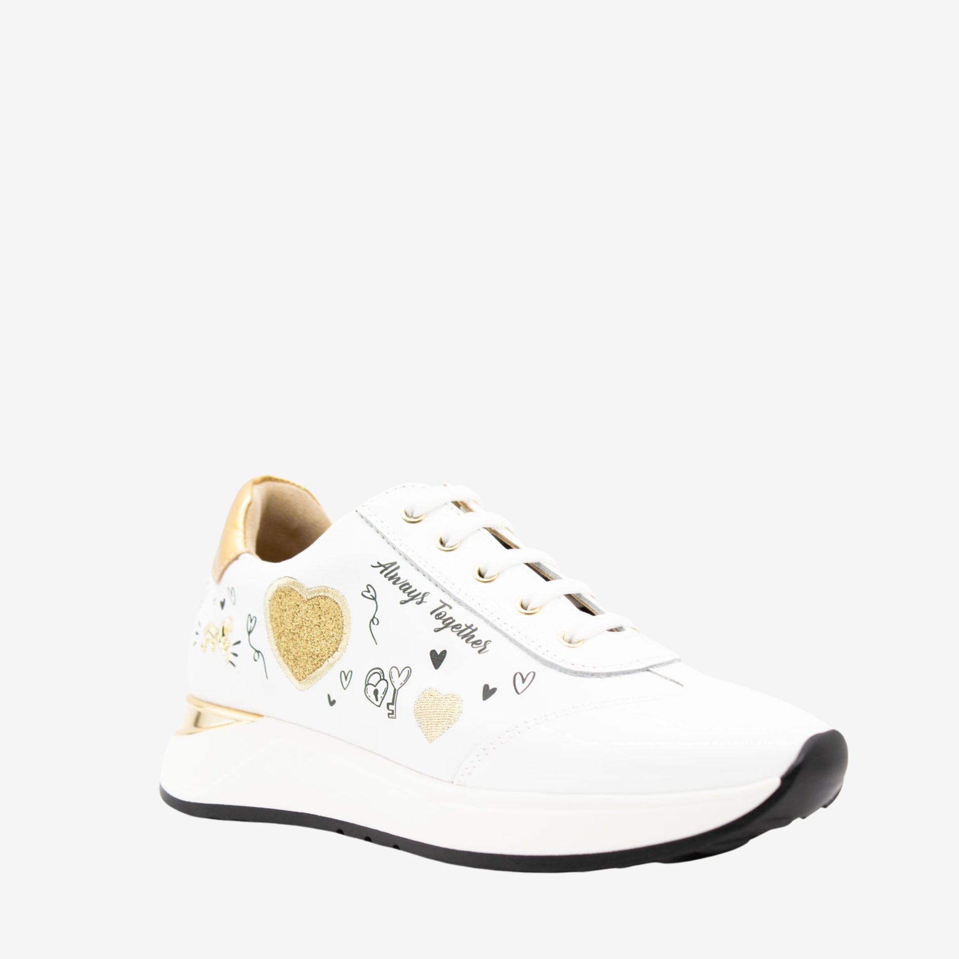 Cavalinho Always Together Sneakers for Engagement Wedding for Women SKU 48010088.16 #color_White / Gold