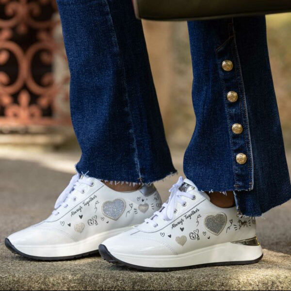Cavalinho Always Together Sneakers for Engagement Wedding for Women SKU 48010088.17 #color_White / Silver, blanc / argent, branco / prata
