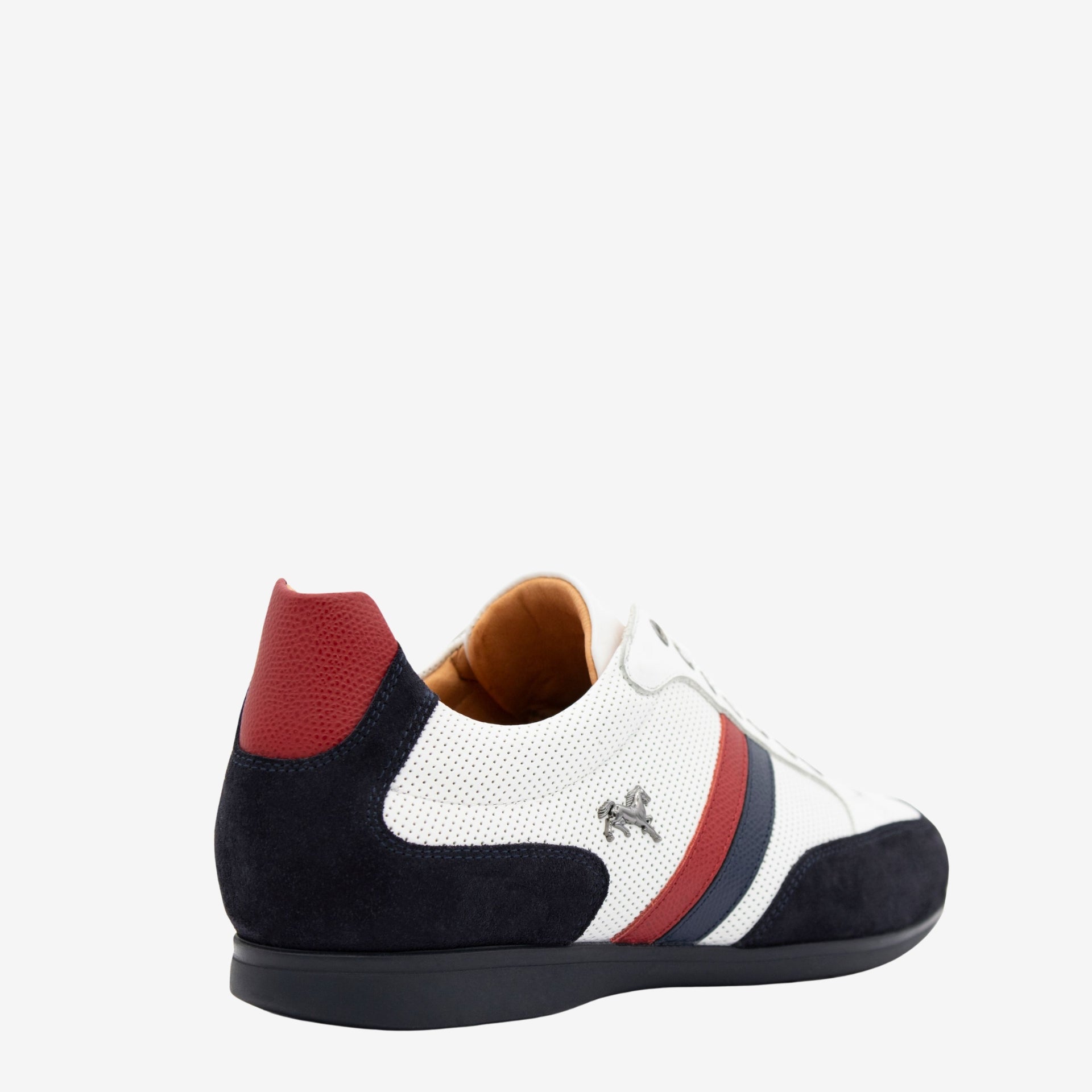 Cavalinho Striped Sporty Leather Sneakers for Men SKU 48060008.22 #color_Navy / White / Red