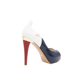 Cavalinho Gold Platform High Heels SKU 48100586.22 #color_navy / white / red