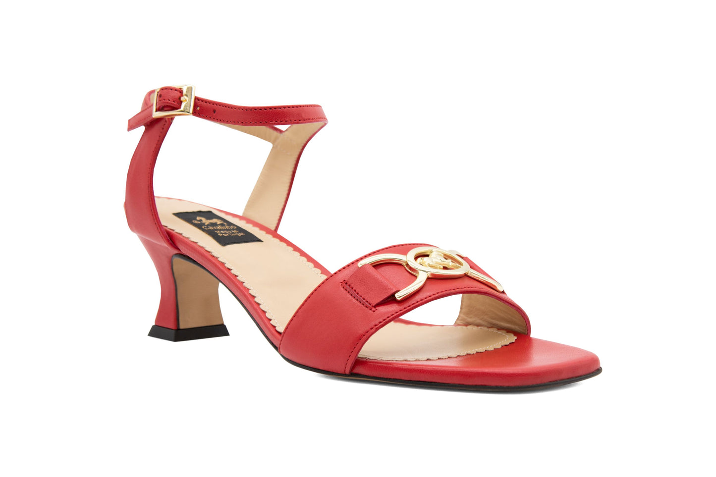 Cavalinho Ciao Bella Kitten Heel Sandal - Red - 48100597.04_2