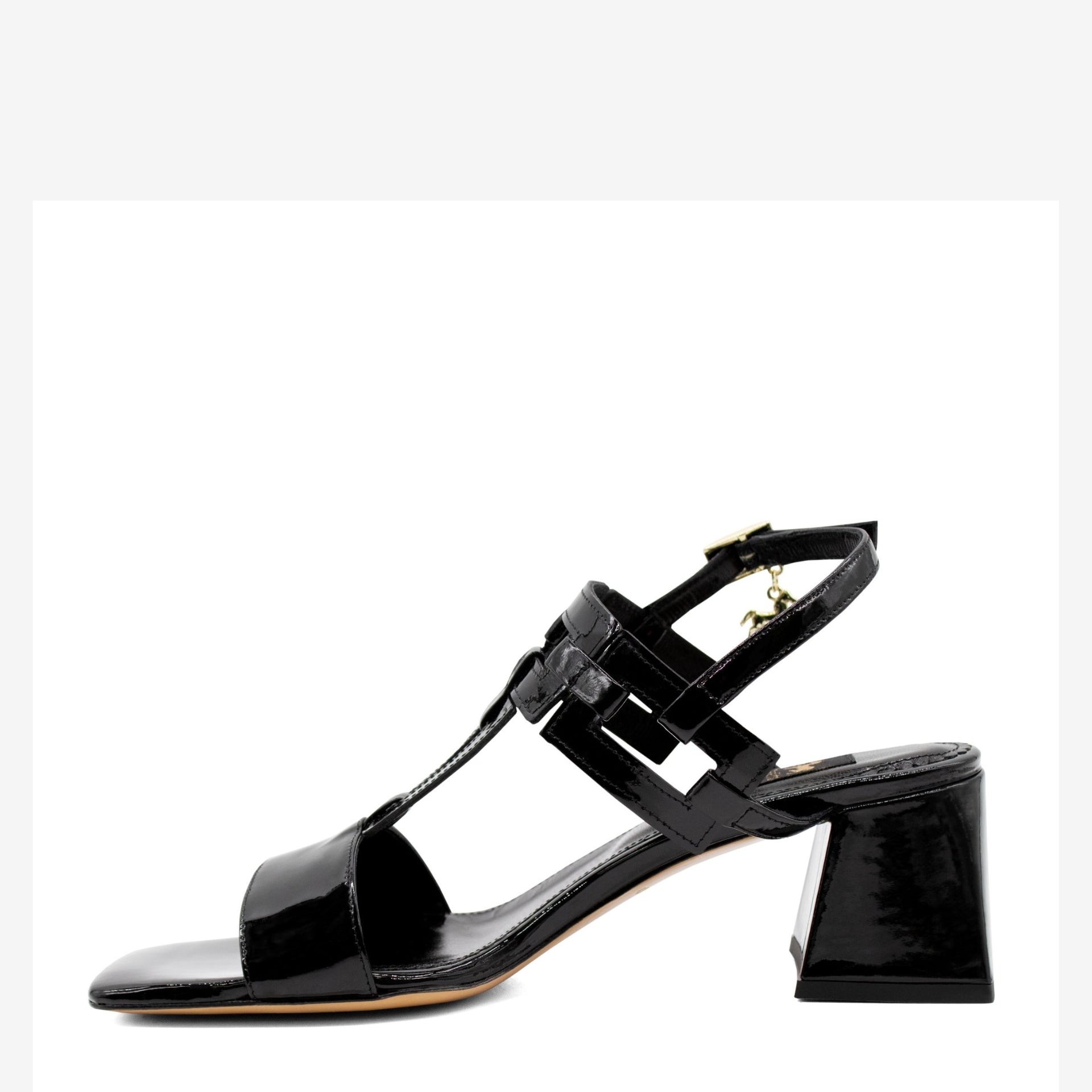 Cavalinho Jour Black Block Heel Sandal for Women SKU 48100601.01 #color_Black