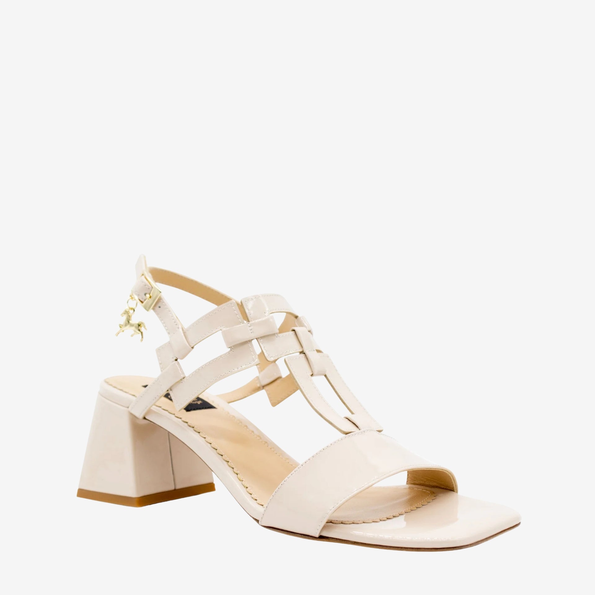 Cavalinho Jour Nude Block Heel Sandal for Women SKU 48100601.05 #color_Beige