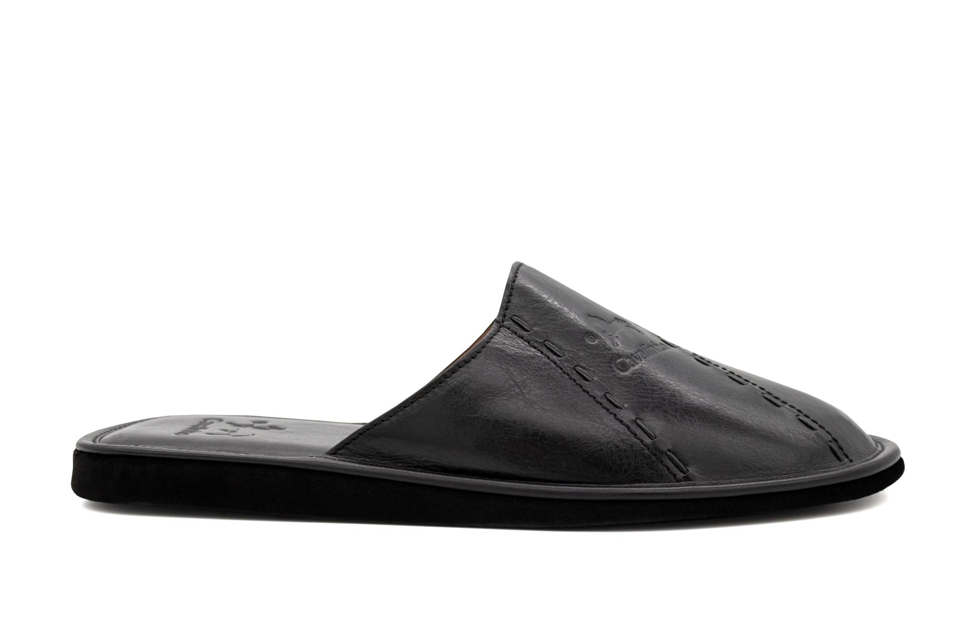 #color_ Black | Cavalinho Leather Slippers - Black - 48120101.01_1