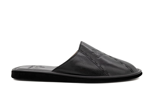 Cavalinho Leather Slippers - Black - 48120101.01_1