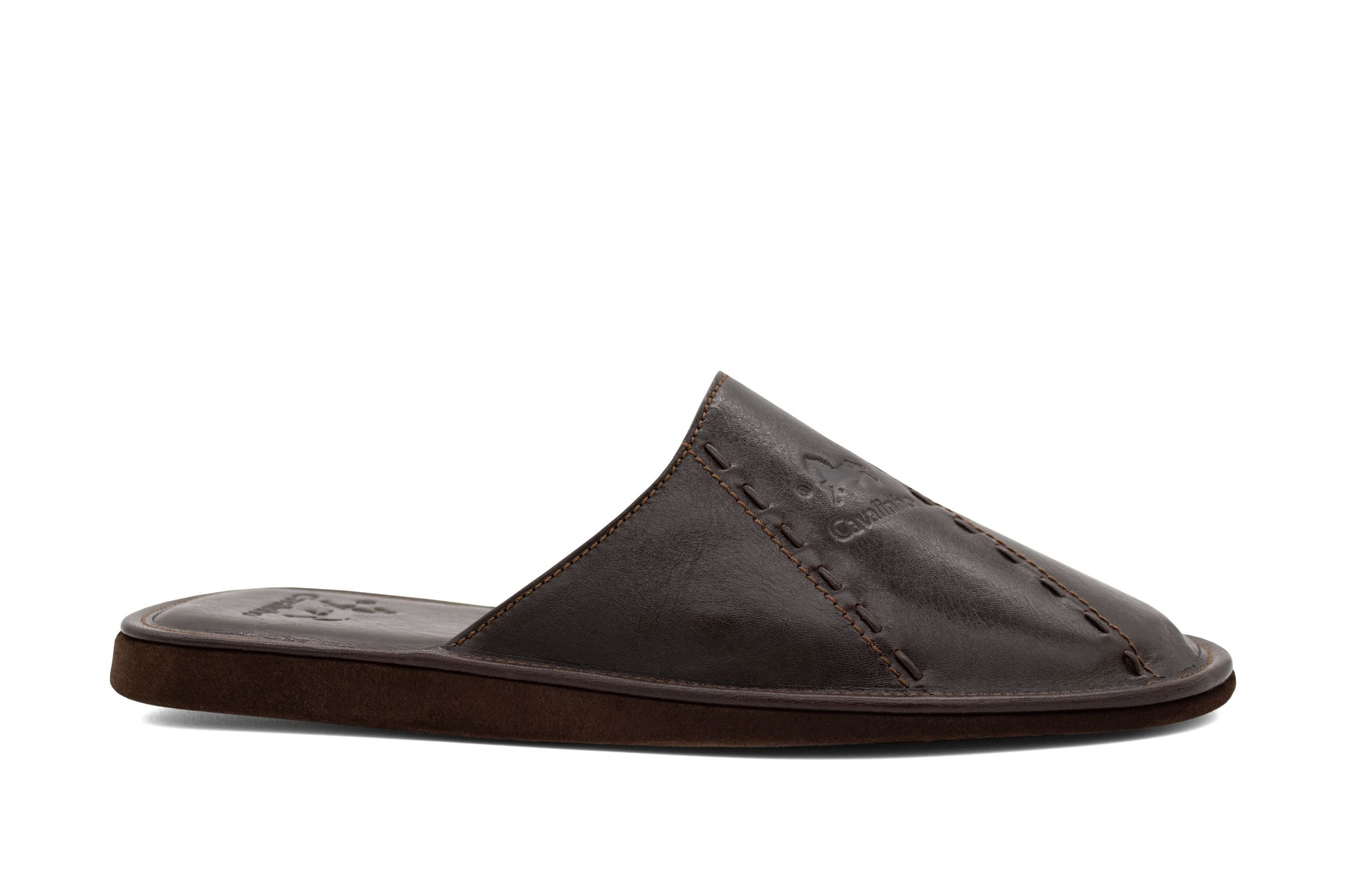#color_ Brown | Cavalinho Leather Slippers - Brown - 48120101.02_1
