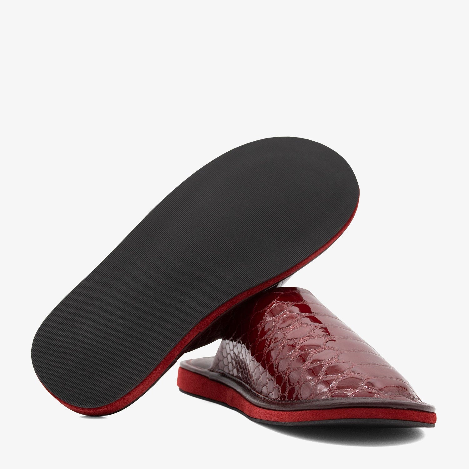 Cavalinho Gallop Leather House Slippers for Women 48120104.04 #color_red