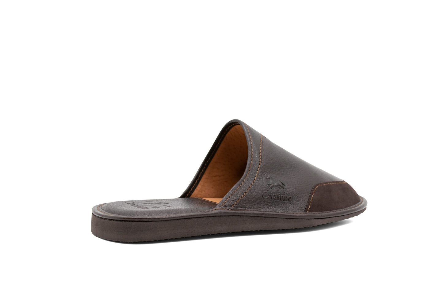 Cavalinho Leather House Slippers - Brown - 48120105.02_3_1_50