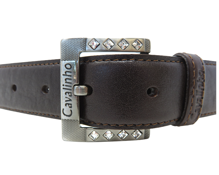 Cavalinho Classic Leather Belt - Brown Silver - 5010905brownsilver2_071a8b62-029d-4559-97e2-aff4dbb28245