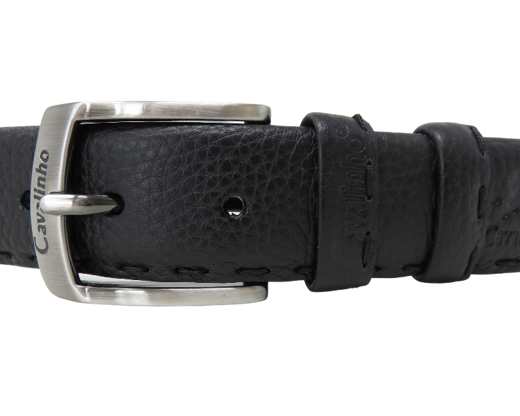 Cavalinho Soft Leather Belt - Black Silver - 5020517black2