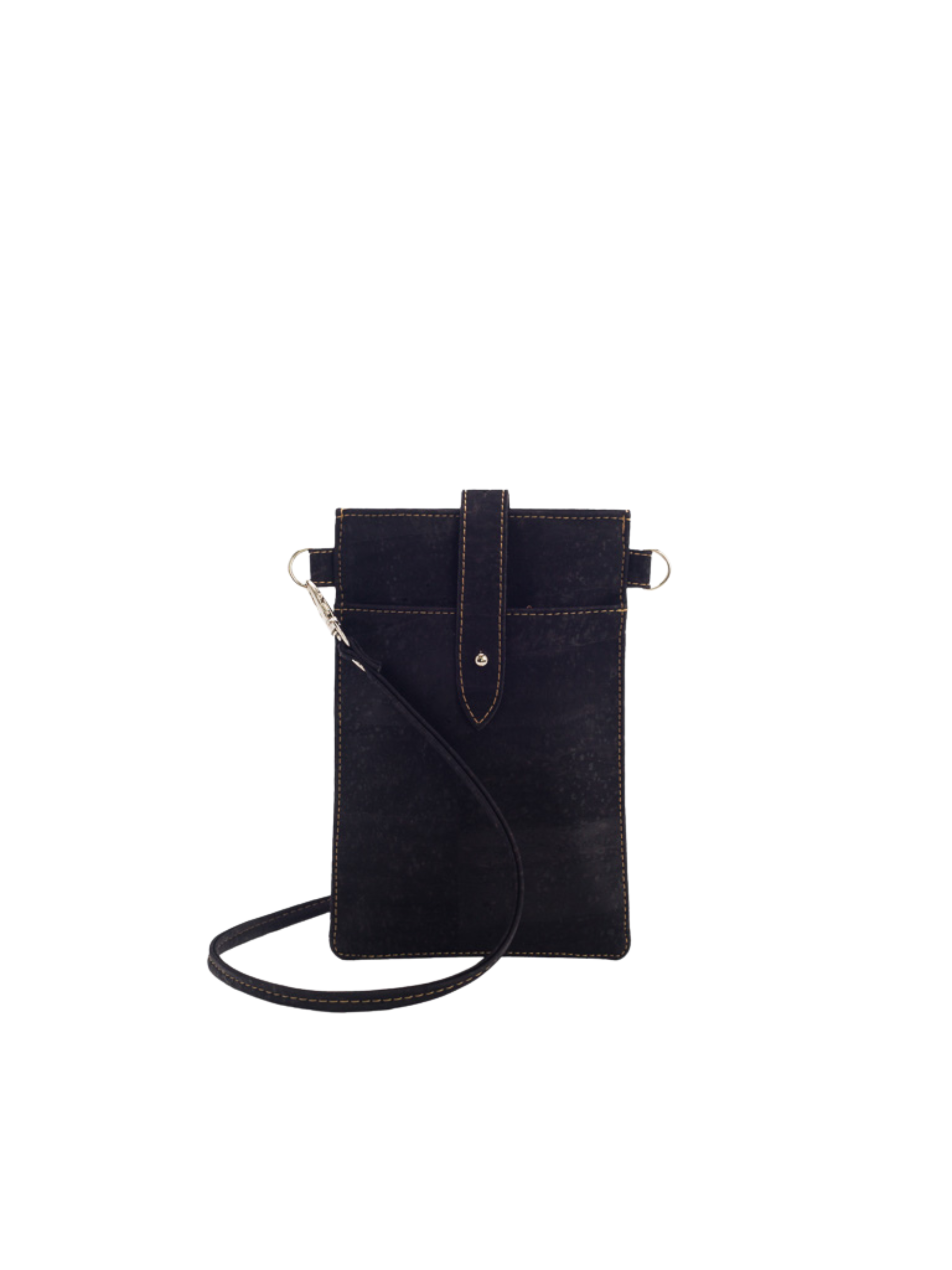 #color_ Black | Artelusa Cork Crossbody Bag - Black - 5083-04.SB02
